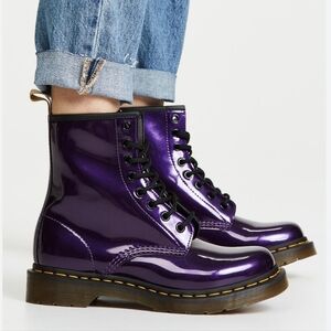 Dr.Martens 14585/1460 Purple Vegan Leather Boots